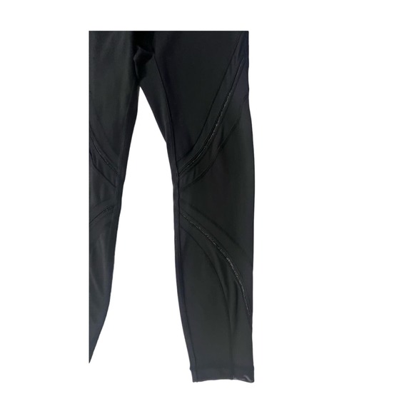 Lululemon Black High Times Pants Metta Mesh Leggings Size-6 Used - Picture 8 of 8